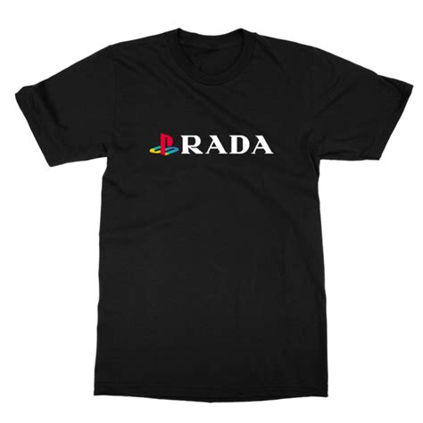 prada t-shirt schwarz|t shirt prada playstation.